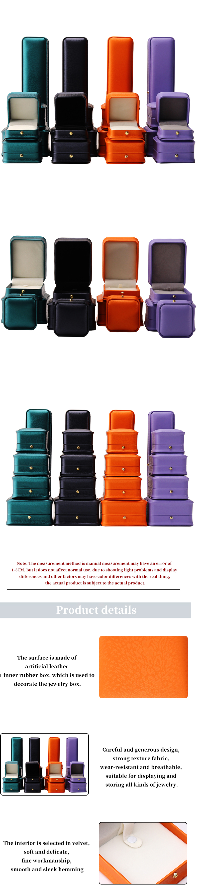Customized Hanhong 2023 Luxury Gift Ring Jewelry Box Packaging Hot Stamping Logo Box