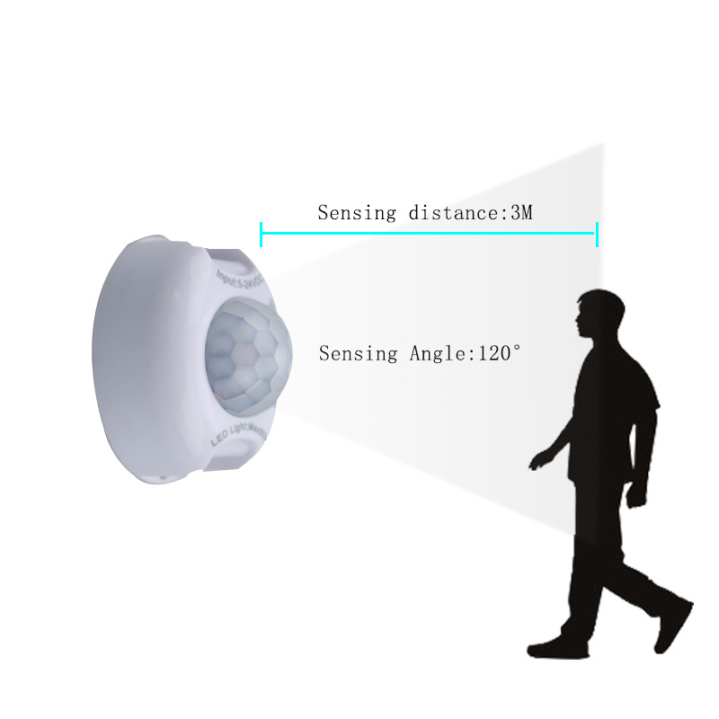 16.4ft 5M Led Tape Light Motion Sensor RA90 Timing Motion Activated Light Strip