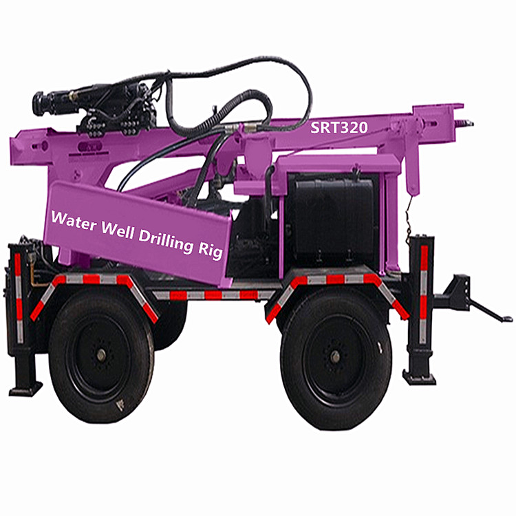 260m Water Well Drilling Machines Trailer Mounted Hydraulic Water Well Drilling Equipment