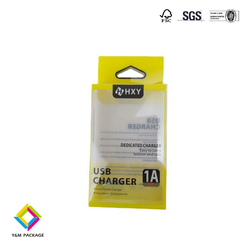Customized Window Printed Window Transparent PVC Foldable Corrugated Paper Packaging
