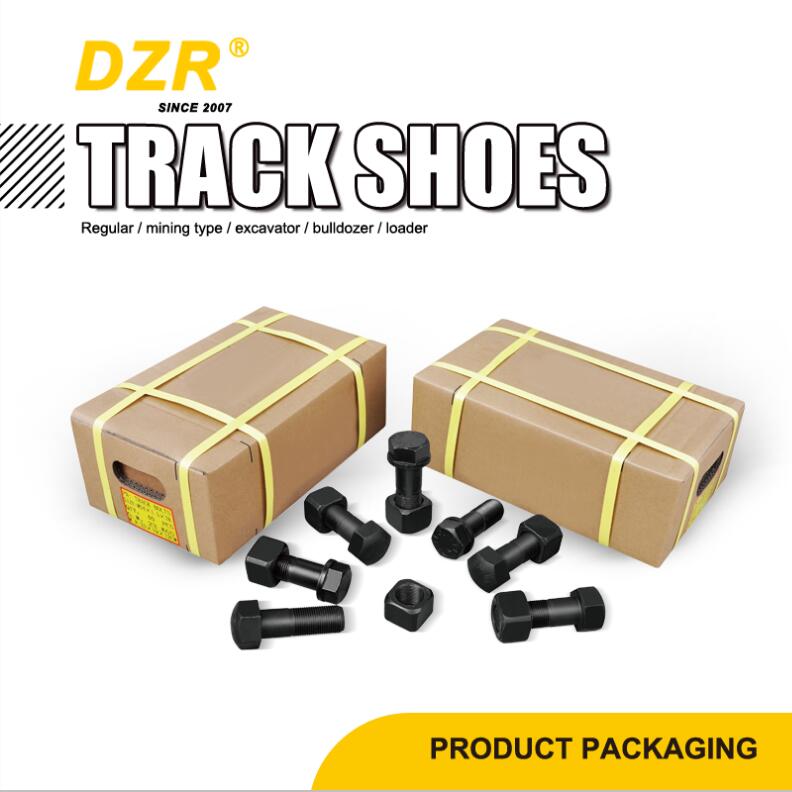Smooth Finish Black 208-32-51210 Track Bolt and Nut for Komatzus PC400 Excavator