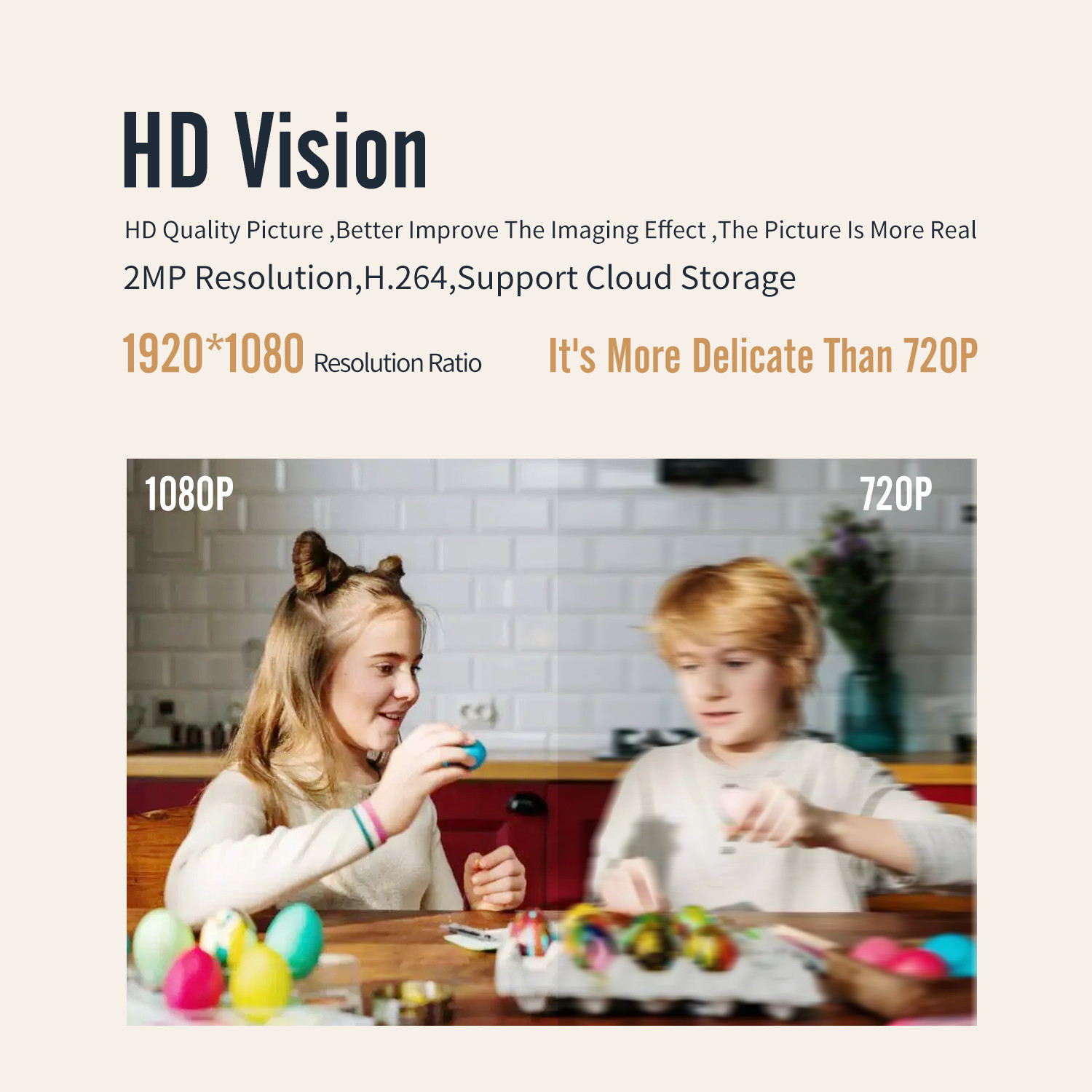 2.4G 5G Wifi Smart Camera Indoor Night Vision One Way Intercom Smart Home Security Camera