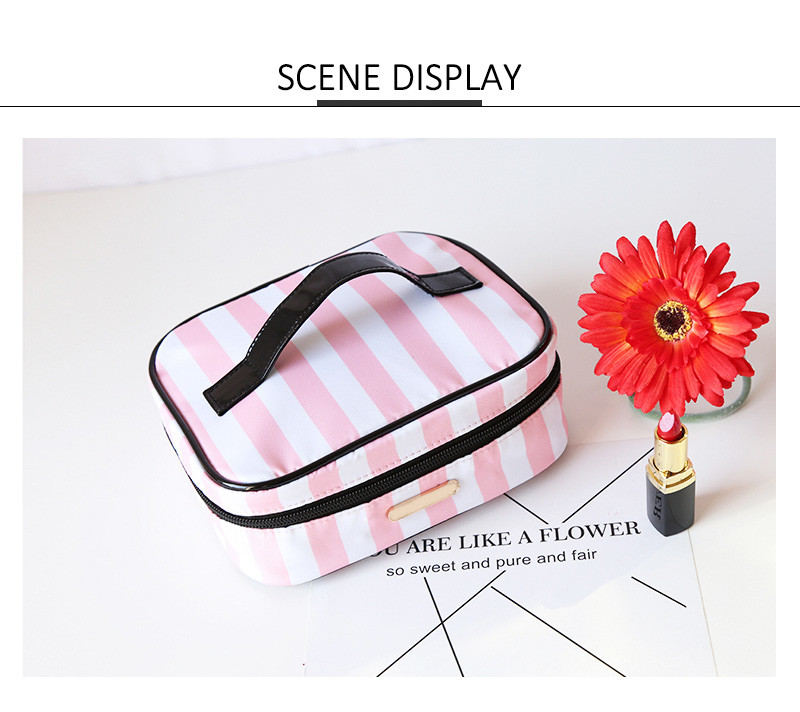 Travel Zipper Clear 4 Sets Handle PVC Cosmetic Bag