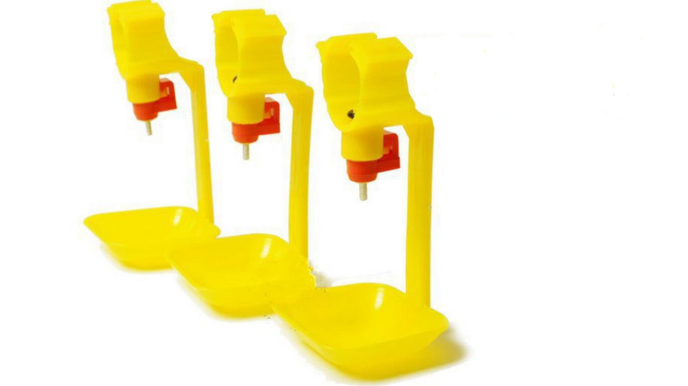 3/4'' Automatic plastic chicken nipple drinker with drip cup for poultry/ quail/bird QL207