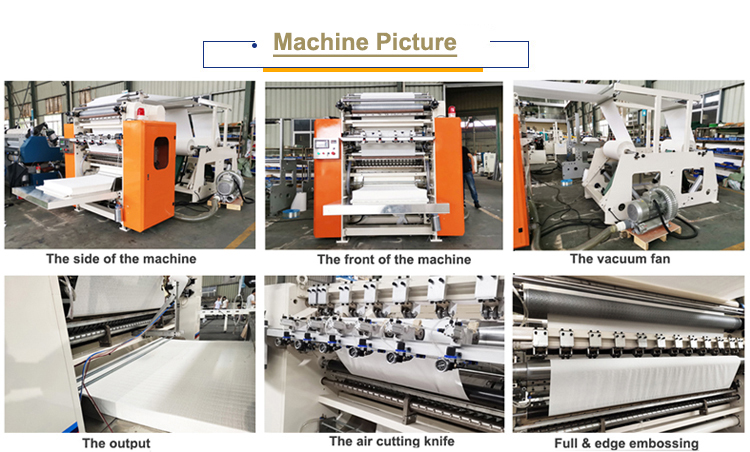 V Fold Facial Toilet Paper Making Machine With Soft Pack Cheap Price