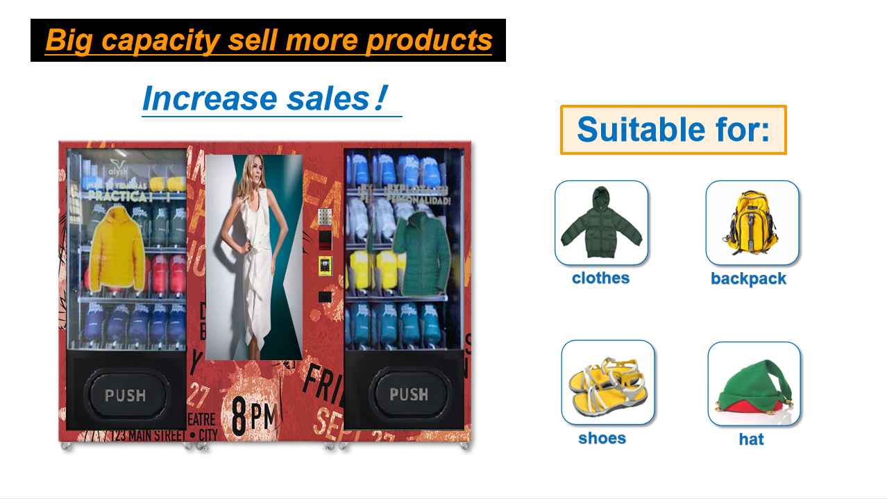 Clothes Vending Machine Thermal Underwear T-Shirt  WithTouch Screen