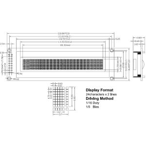 High Definition Character LCD Module Transmissive / Transflective / Reflective