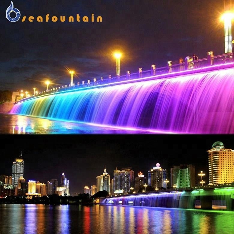 Outdoor Rain Water Fountain For Bridge Stainless Hotel