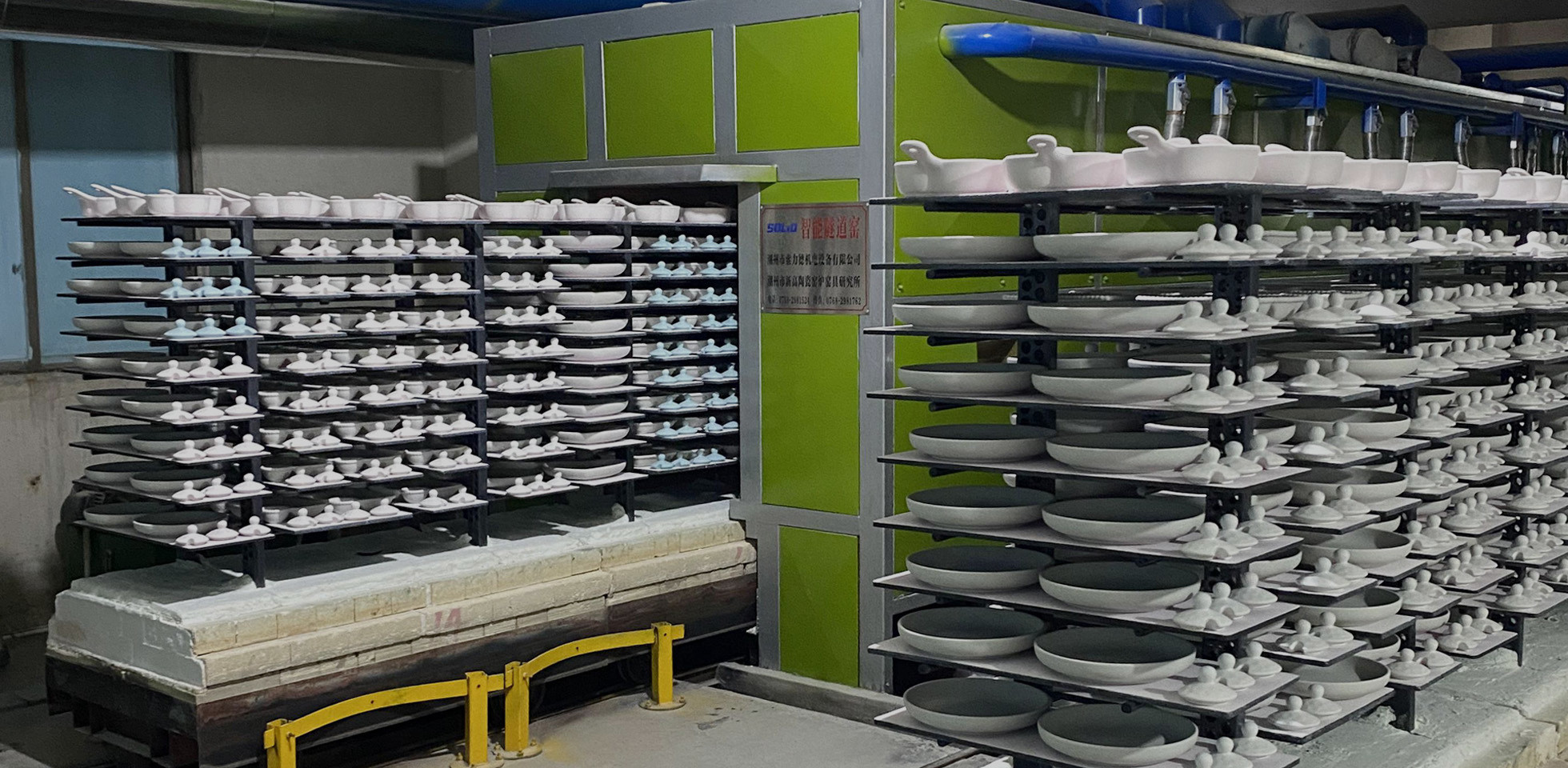 Customized Cross Section Tunnel Kiln Environmental Friendly Client Customization