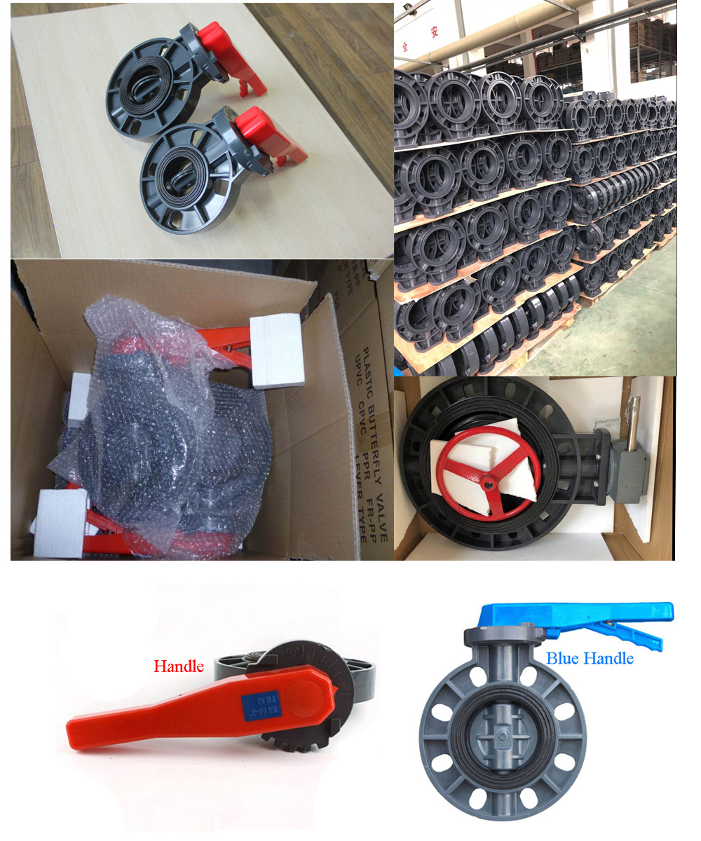 China Economic Industrial DIN ANSI JIS Standard Plastic PVC Butterfly Valve
