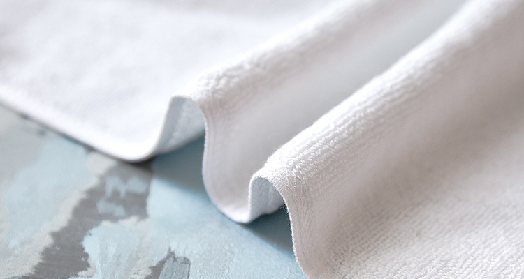 White Hotel Towel Set 100% Cotton Hotel Yarn Dyed Rectangular Hotel Kitchen