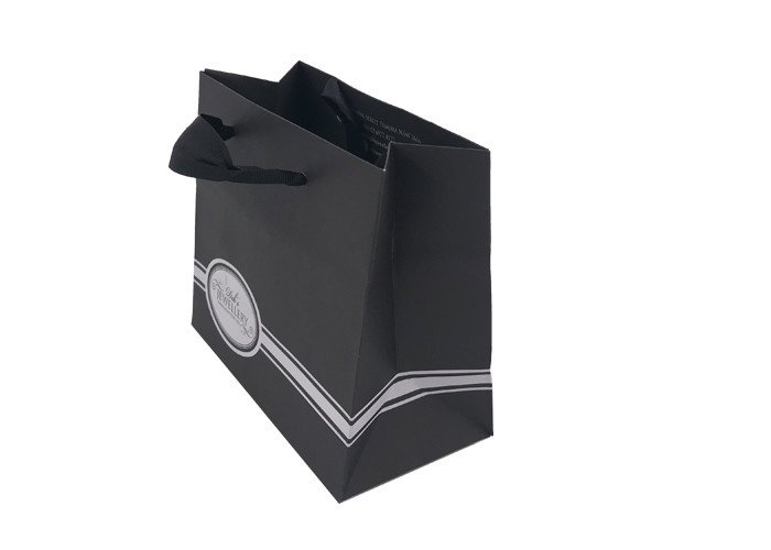 Biodegradable Present Paper Bag , Kraft Paper Gift Bags Matt Lamination