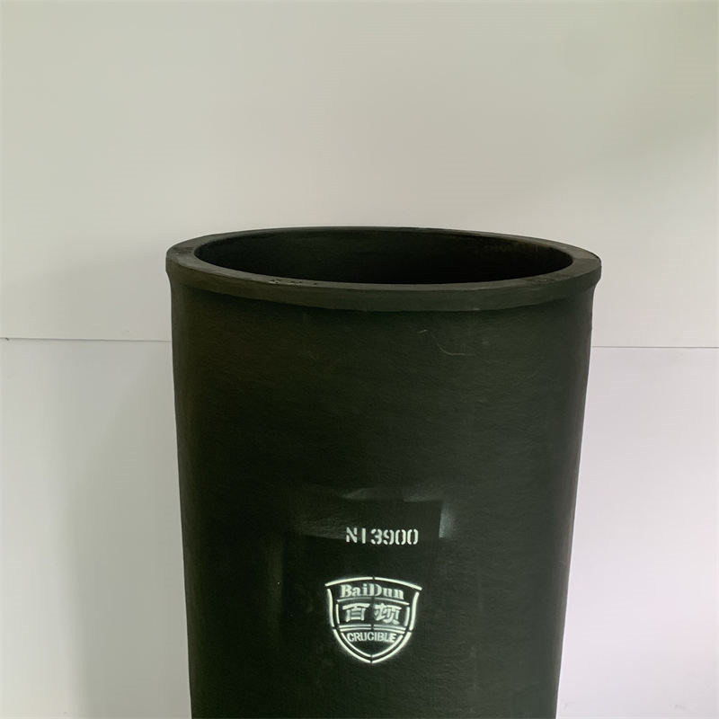 Carborundum Graphite Crucible For Induction Furnace Straight Cylindrical Crucible