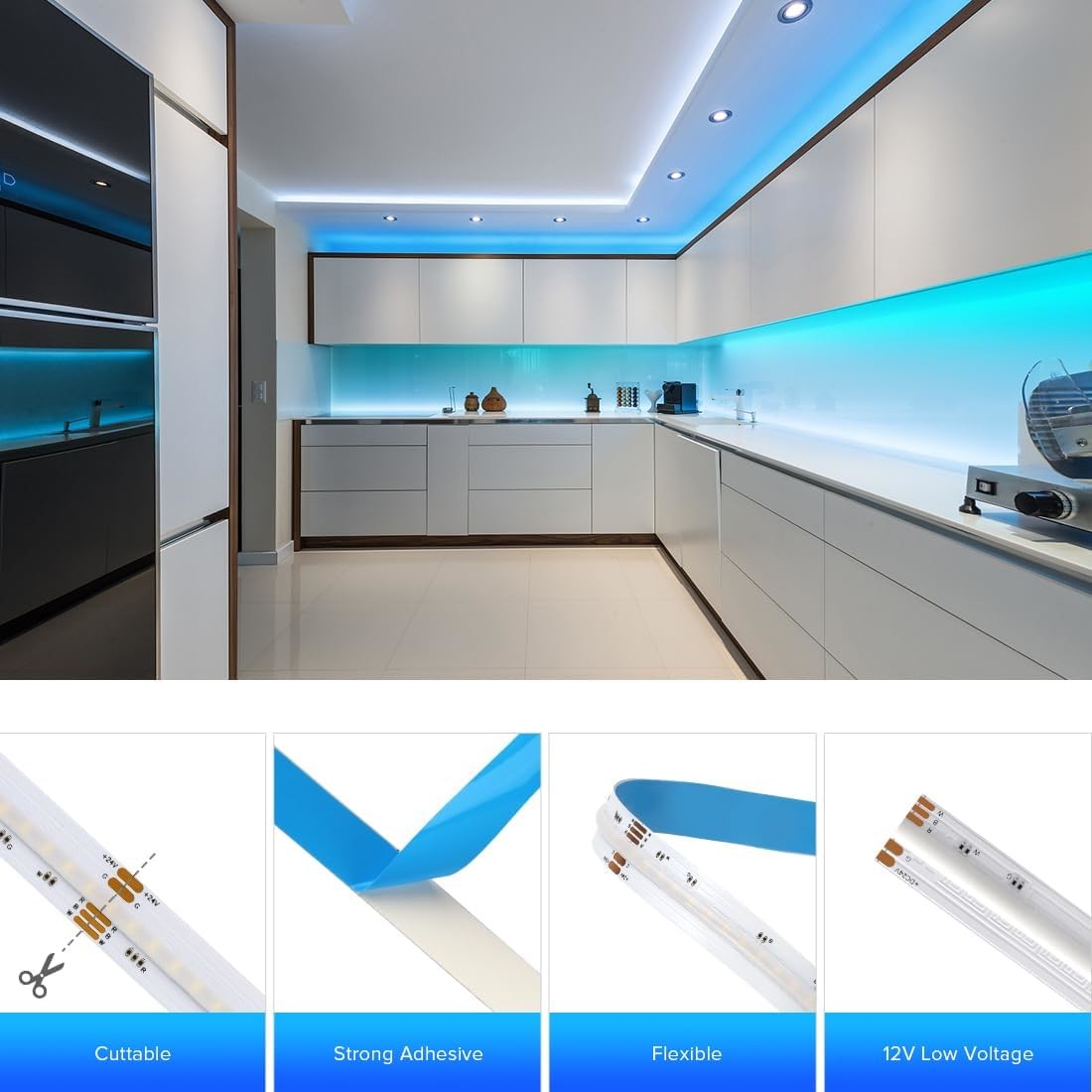 High Quality RGBW COB LED Strip 24V 19W/M Wholesale Price