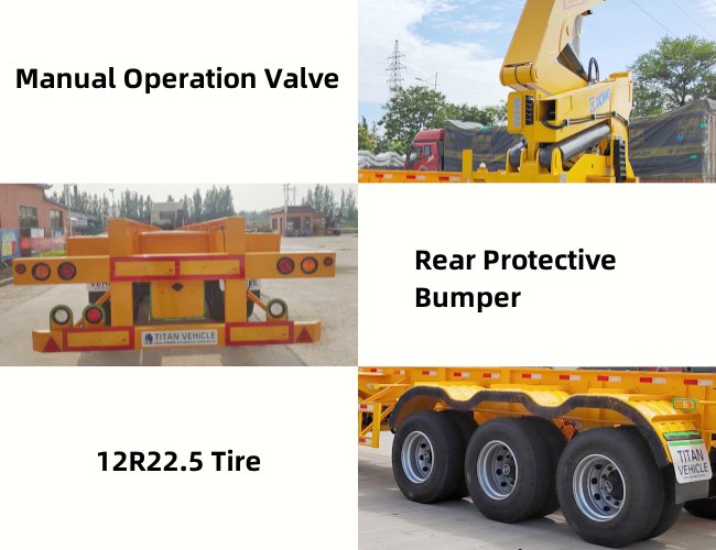 TITAN 45 Tons 40 Ft Container Side Loader Trailer for Sale