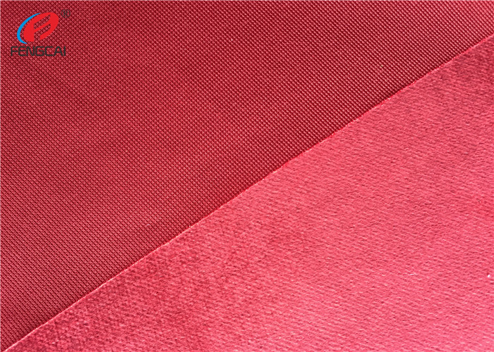 Tricot Knitting Polyester Sofa Velvet Upholstery Fabric , Fleece Home Textile Fabric