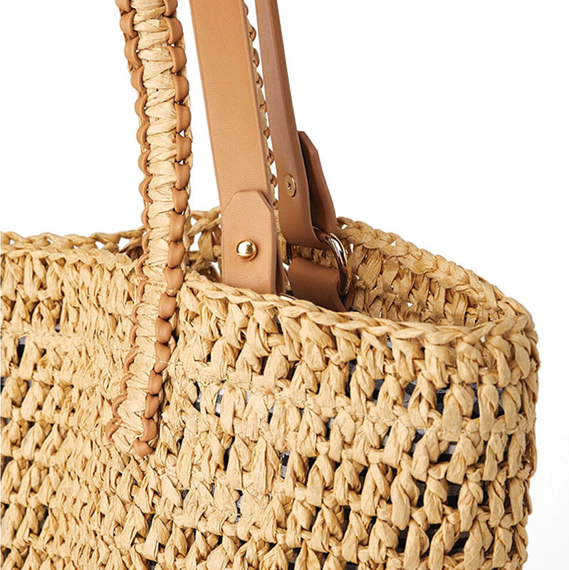 Rural Style Summer Beach Crochet Bag Tote Women Small Fresh Straw Woven