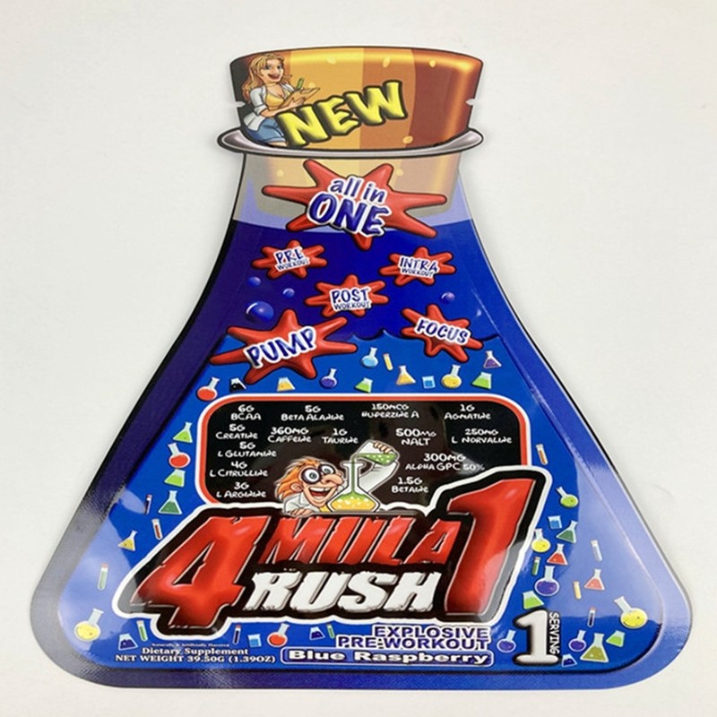 Special Shaped Custom Print Mylar Soft Touch Plastic Packs Delta 8 Edible Pouch Cosmetic Cream Shampoo Sachet
