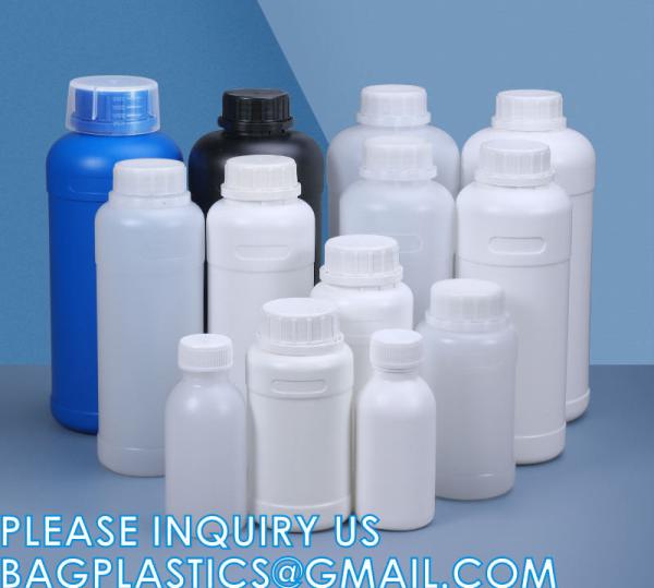 Sample Sealing, 500ml 1000ml HDPE Medical Chemical Usage Laboratory Powder Jar,
