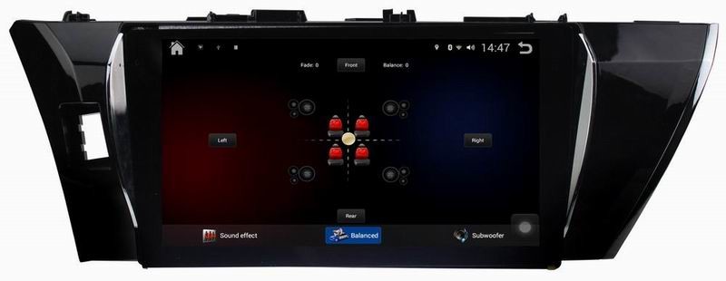 Ouchuangbo car radio in dash gps navigation for Toyota Corolla 2014-2015 support big screen pure android 4.4 system