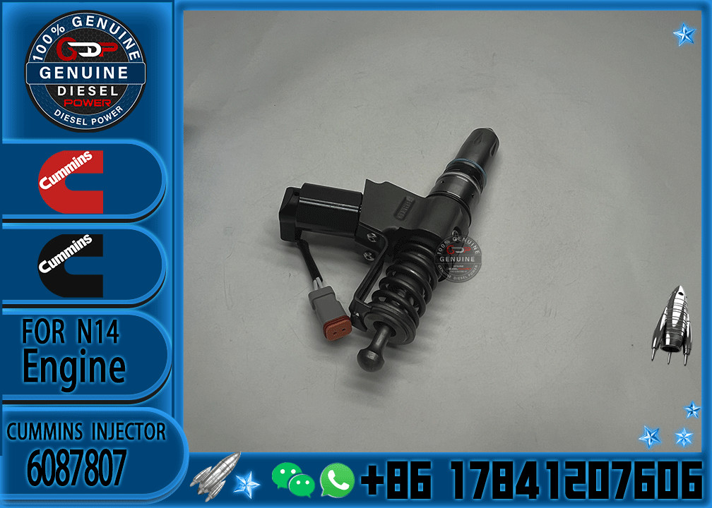 QSN14 N14 Engine Fuel Injector 3411381 6087807 3411385 3087560 For Cummins Injector