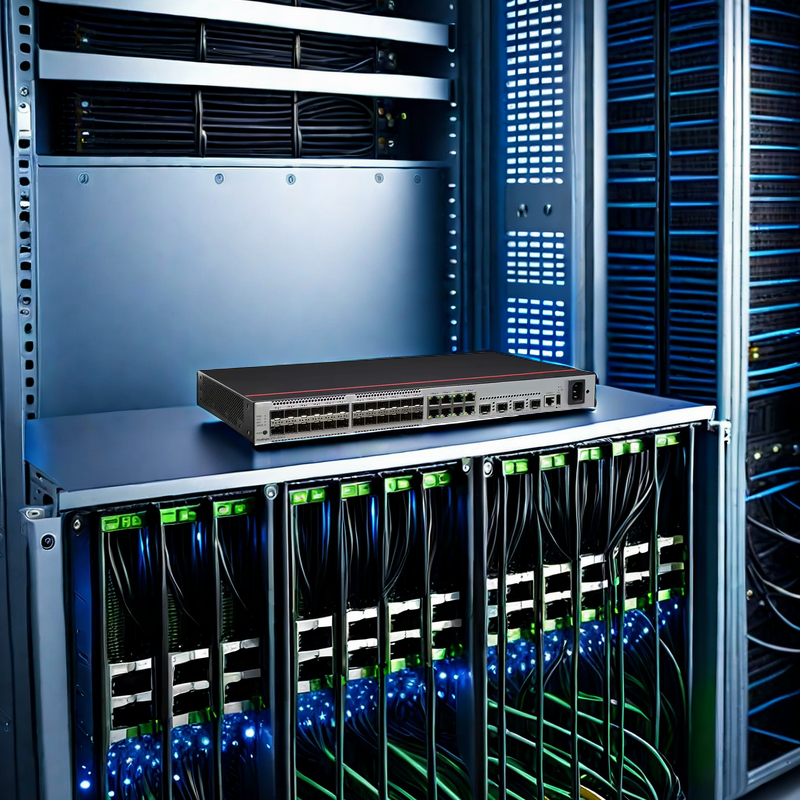 Customizable 48*25GE SFP28 8*100GE QSFP28 Data Center Switch CE6885-48YS8CQ and Customizable with POE function