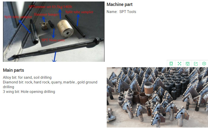 Exploration Geological 42mm Soil Testing Drill Rigs Mine Diamond Sample