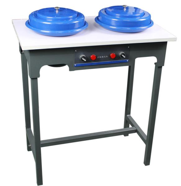 Double Dishes High Speed Metallographic Polishing Equipment 380V , Speed