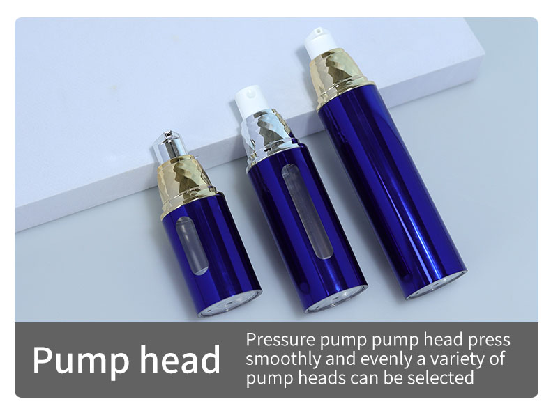AS Material Empty Refill 20ml 30ml 50ml Plastic Airless Pump Bottle for Skin Care Sunscreen Acceptable Customer's Logo