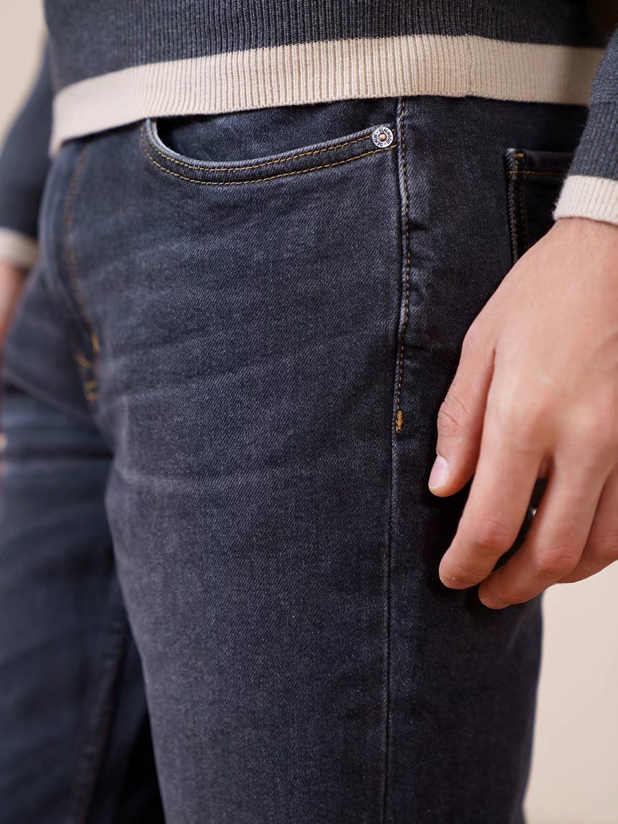 Blue Slub Denim Twill Weave Fabric Material 10.8 Oz