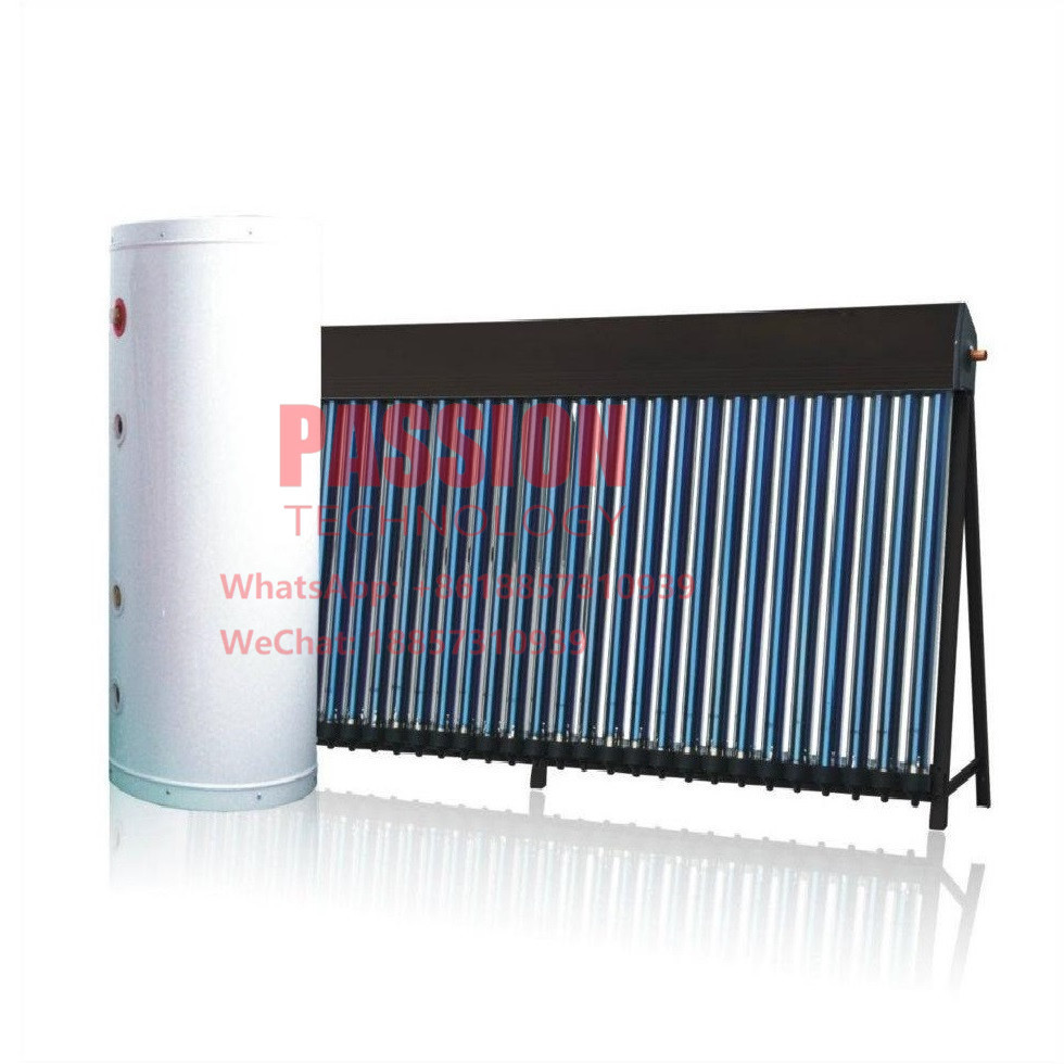 500L Split Pressurized Solar Water Heater Copper Coil 50tubes Heat Pipe Solar Collector