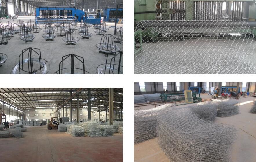 Erosion Control Galvanized Gabion Stone Fence ISO14001