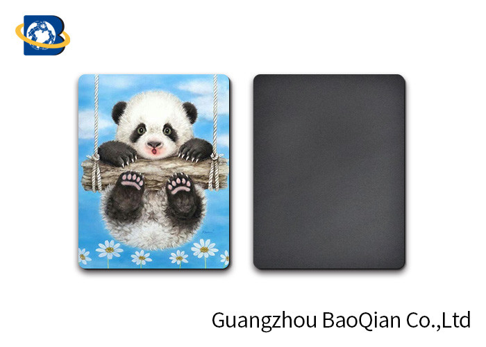 Lovely Panda Photo Lenticular Magnet Souvenir Customized Size SGS Certificated
