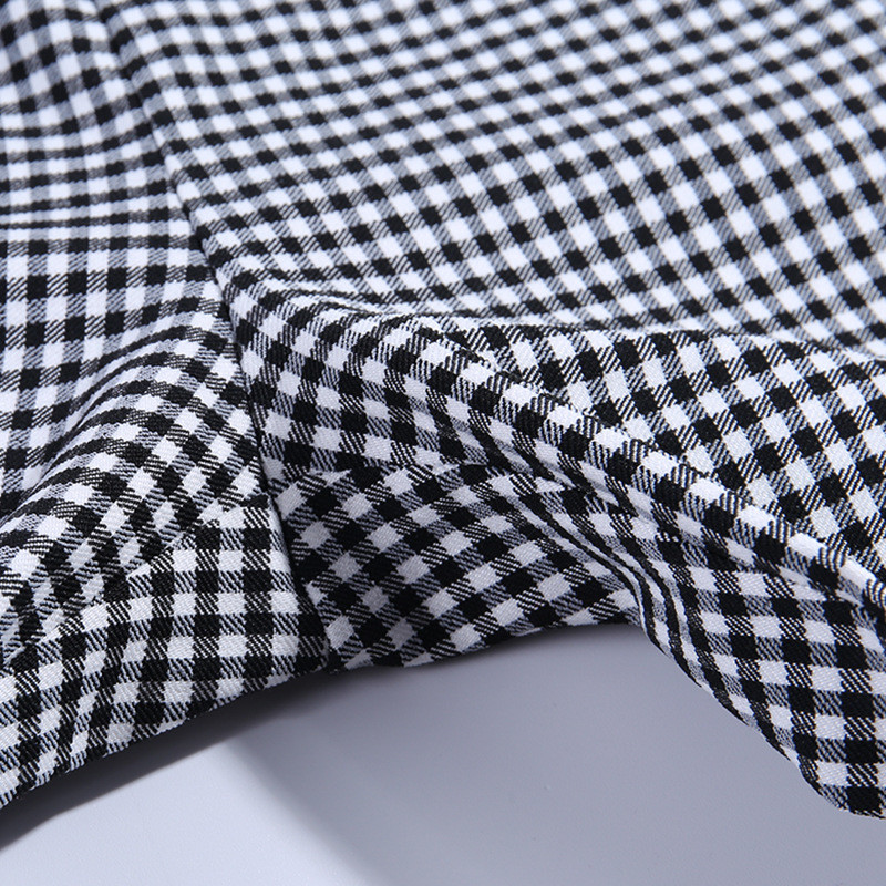 Autumn Plaid High Waist Ladies Casual Pants
