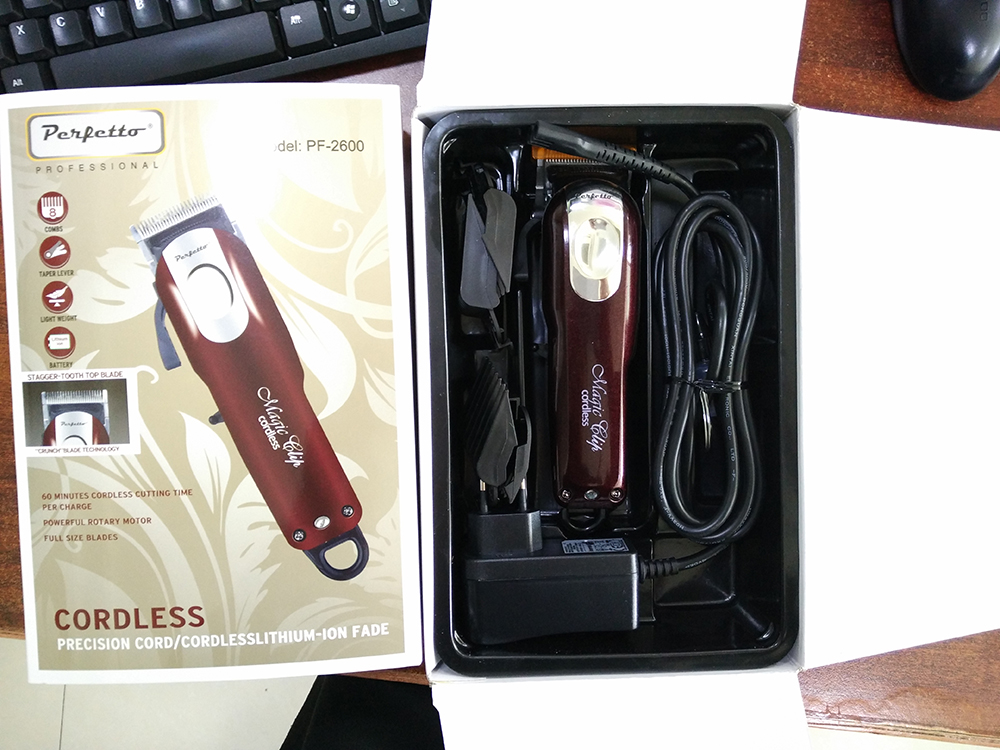 PF-805 Magnetic Clip 2200mAH Li ion Battery Rechargeable Hair Trimmer Hair Clipper
