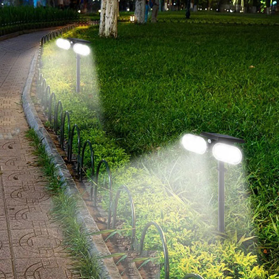 Waterproof Led Lawn Solar Yard Lights Standing Sun Power Outdoor Porch Ip65