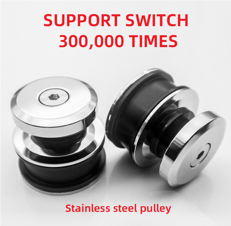 Modern Design Stainless Steel Sliding Door System Hardware for 10-12mm Thick Safe Glass