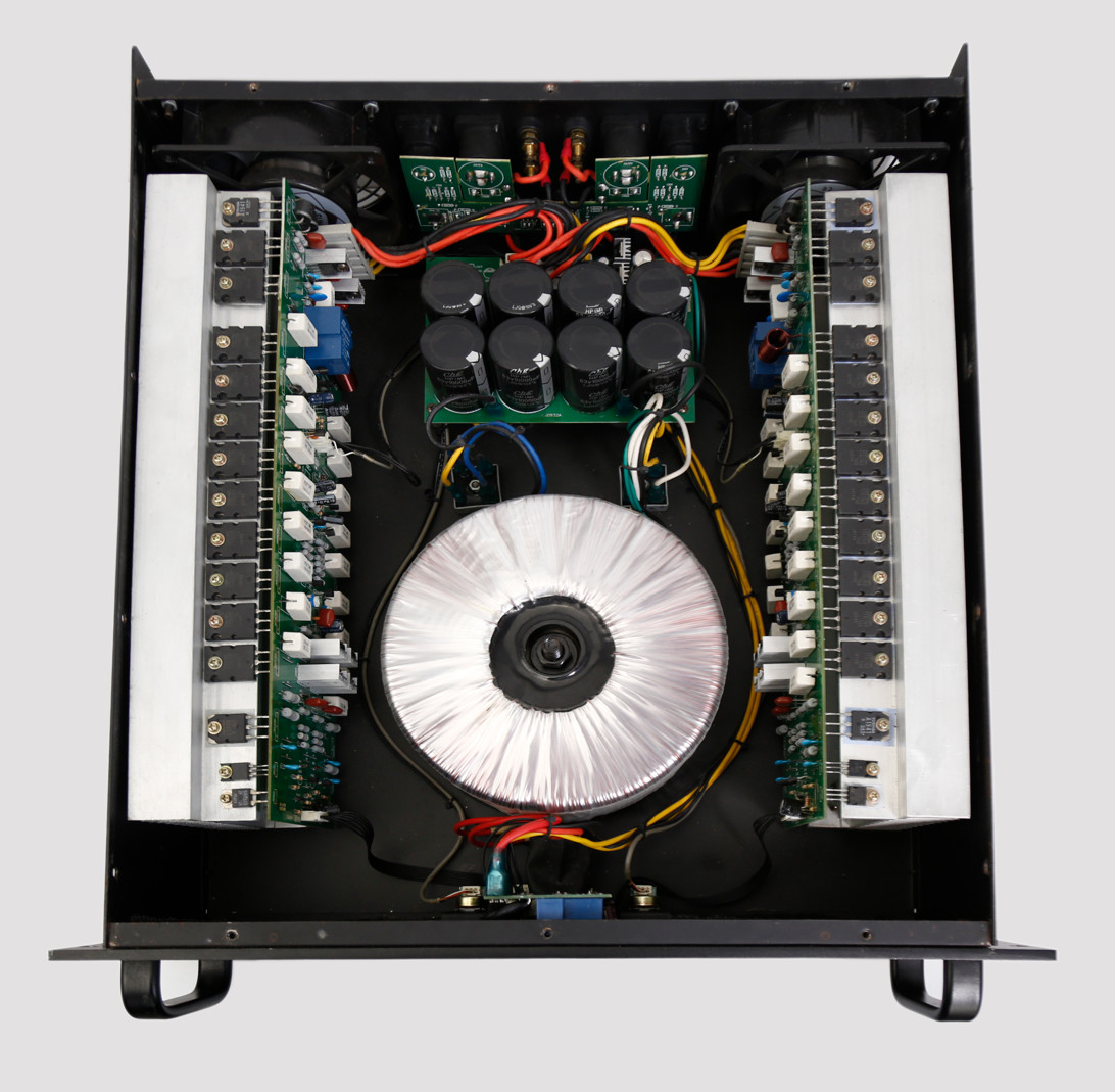 700W Class H Stage 2 Channel Power Amplifier Frequency 20Hz 20kHz Response
