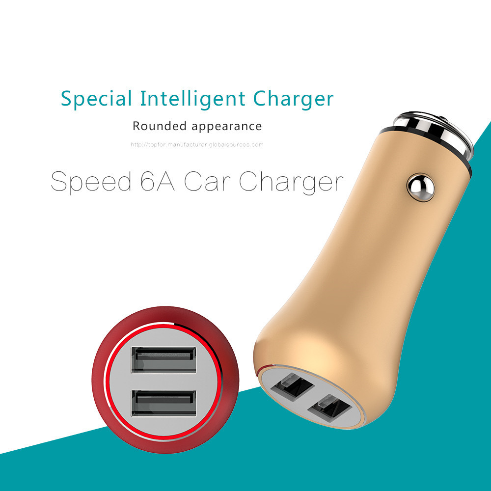 FQC10 Dual QC3.0 car usb charger, universal car charger for phones, top selling car usb charger