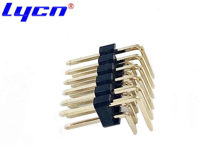 PCB Board Pin Header Connectors Right Angle 2.0AMP 500VAC/Minute