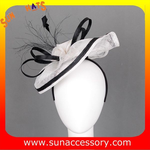 0911 fashion sinamay hair fascinators caps for ladies ,Fancy Sinamay fascinator from Sun Accessory