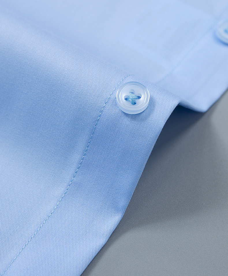 Breathable Material Advantage Latest Design 100% Cotton Long Sleeve Formal Dress Shirt