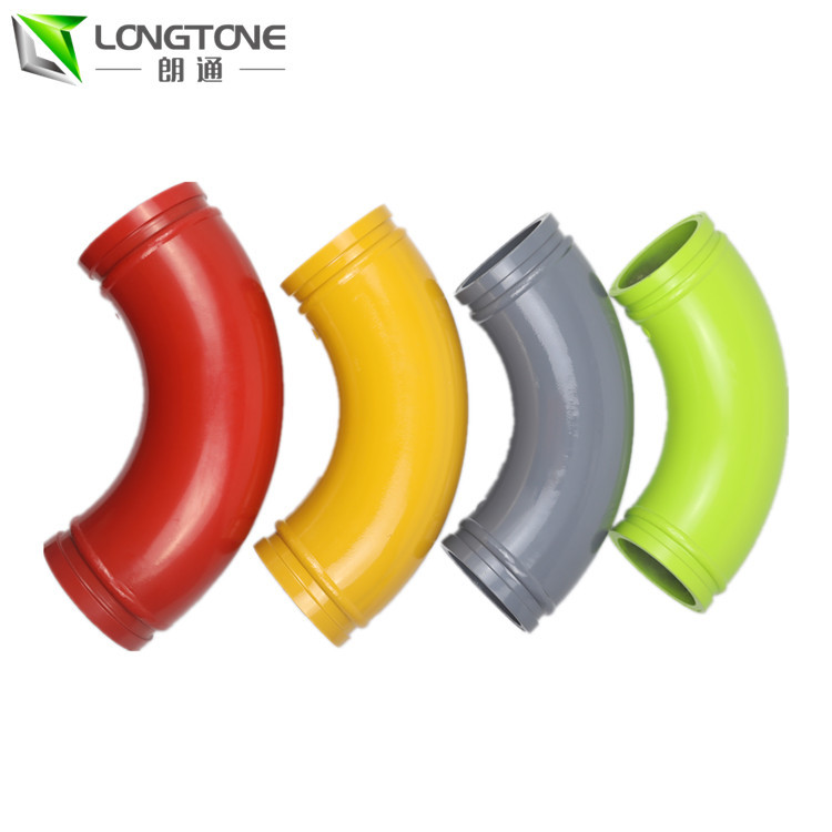 Longtone Schwing Pump Parts Curving , OEM Concrete Pump Elbow