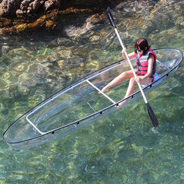 Customized Clear Polycarbonate Boat For Fishing / Crystal Pc Canoe