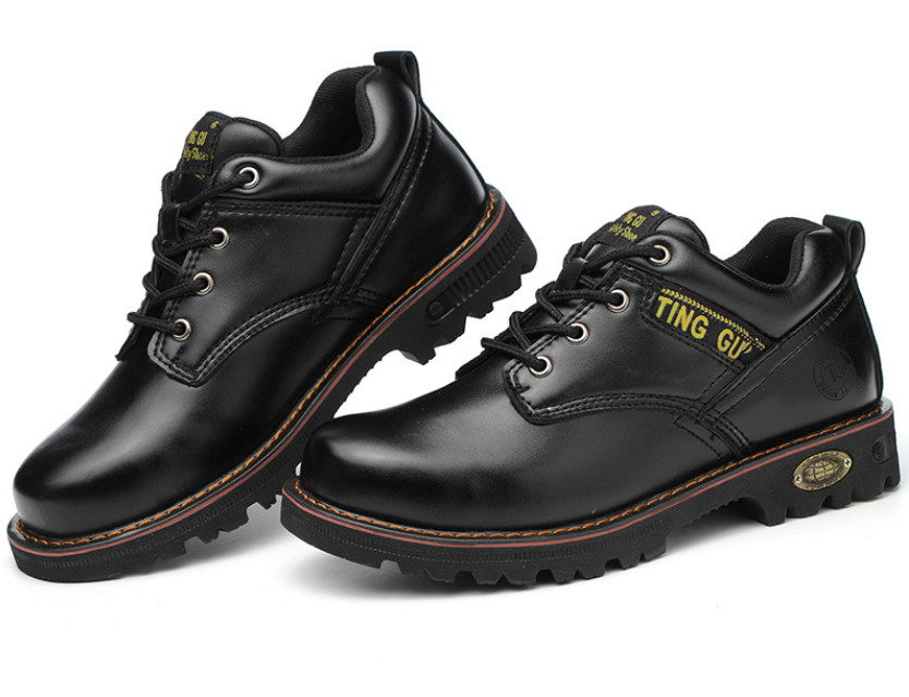 Construction Workers Safety Shoes Anti Smashing And Anti Stab Boots High Top British Martin Boots