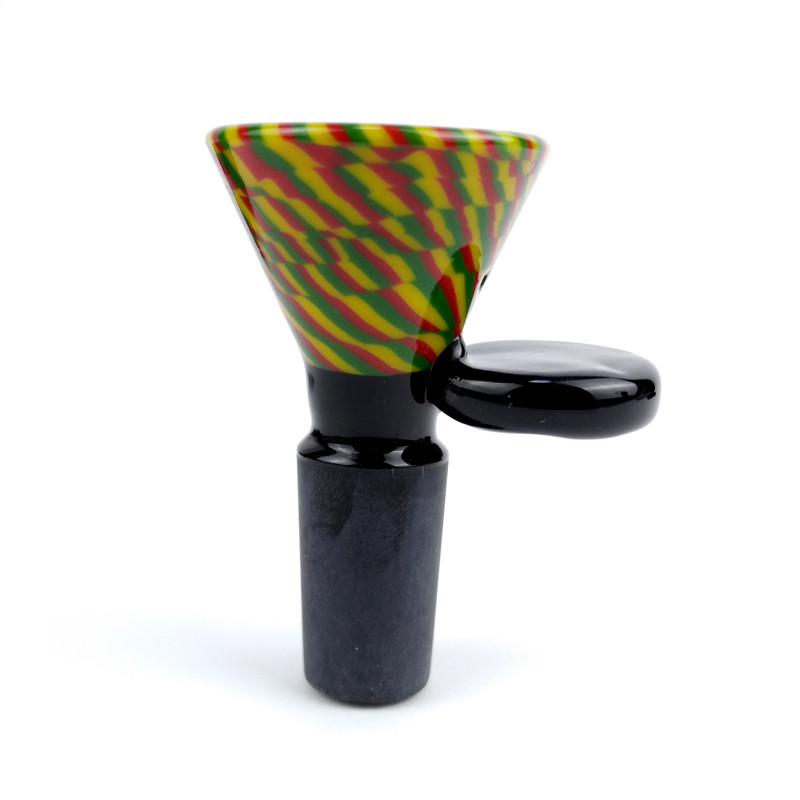 Lightweight Glass Bongs Accessories Glass Pipe Bowls Mix Colors Round Mouth