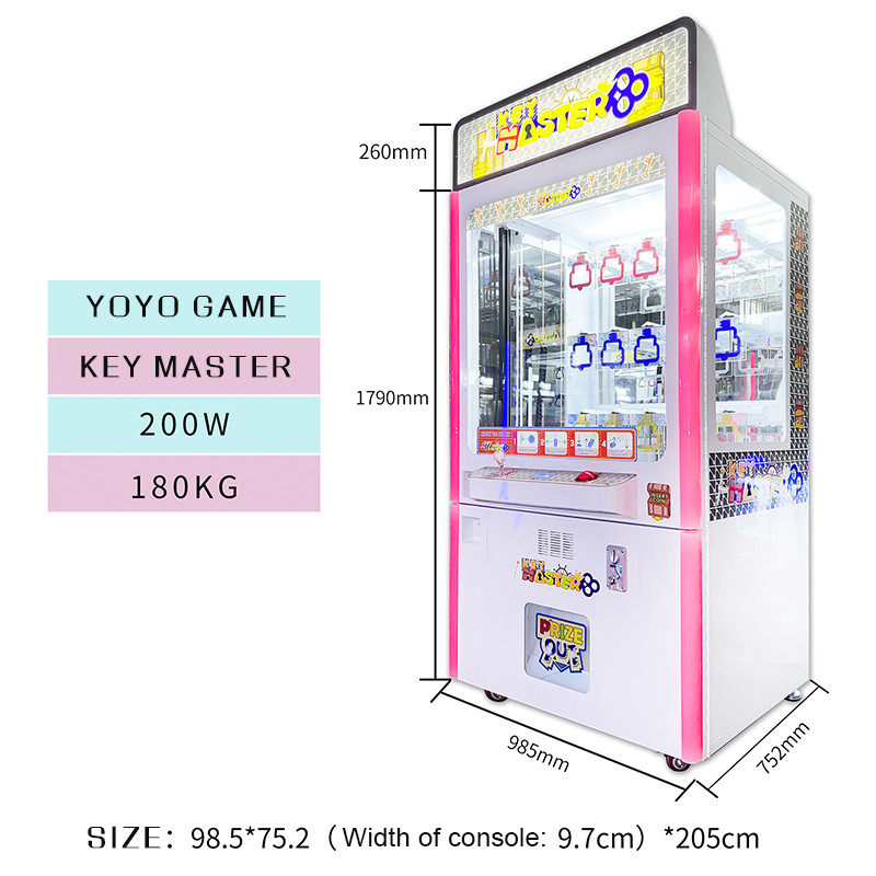 Golden Skill Crane Key Master Game Machine with Bill Acceptor Mini 9 Hole Shoes Vending