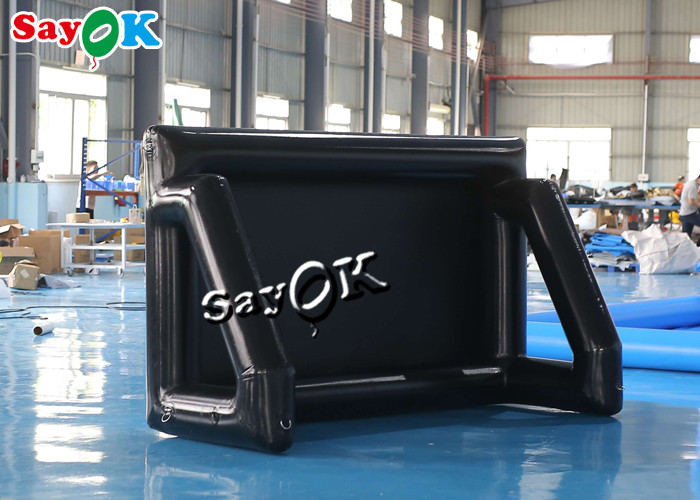 Backyard Movie Screens Airtight Front Projection Inflatable Movie Screen With Pump 3x1.75mH