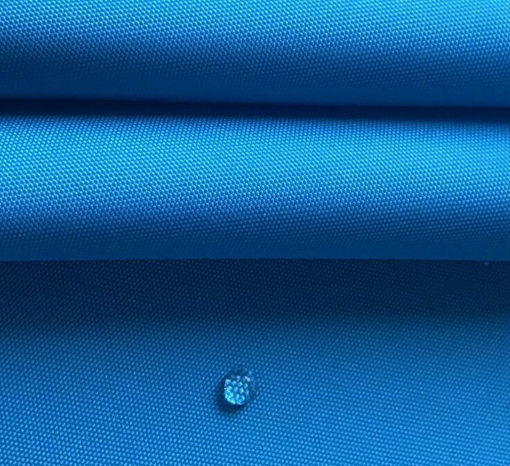 Polyester 600D solution dyed fabric waterproof coating uv protection for awning, covers
