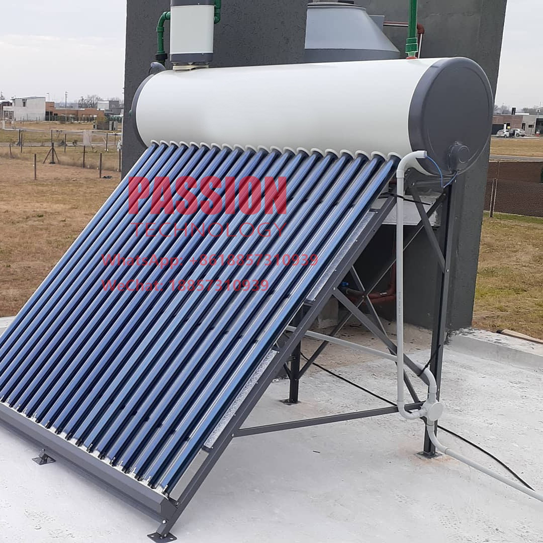 200L White Outer Tank Low Pressure Solar Water Heater 201 Solar Heating Collector